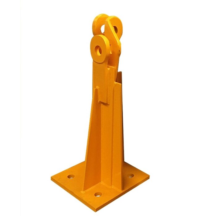 Heavy-duty tower crane support leg with powder coating for corrosion resistance